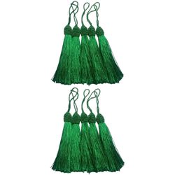 Kit 10 Pingente Tassel 9cm Verde Bandeira Com Deta... - MERART