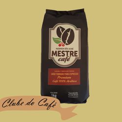 Clube MESTRE CAFÉ ESPRESSO PREMIUM - 1 kg - 100% A... - MESTRE CAFÉ