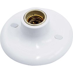 Plafon Plafonier Soquete Porcelana Branco Internee - Meta Materiais Elétricos Ltda