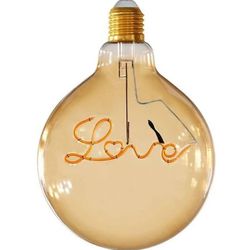 Lâmpada LED Filamento Âmbar Love Pendente G125 4Wx... - Meta Materiais Elétricos Ltda