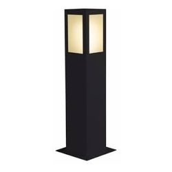 BALIZADOR BOLT QUADRADO 1 E-27 50CM PA150 PRETO - Meta Materiais Elétricos Ltda