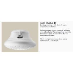 DUCHA 4T BELLA DUCHA 220V/6800W 7531212 LORENZETTI - Meta Materiais Elétricos Ltda