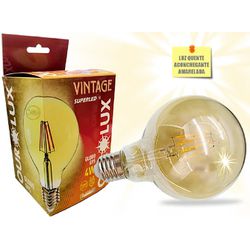 LAMP LED VINTAGE GLOBO G95 4WXBIV 2400K 5350 OUROL... - Meta Materiais Elétricos Ltda
