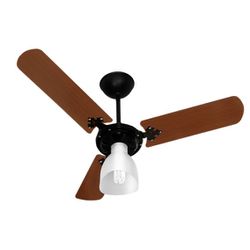 VENTILADOR DE TETO NEW DELTA LIGHT PT/MOGNO 127V 3... - Meta Materiais Elétricos Ltda