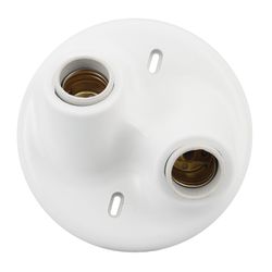 PLAFONIER RED 5002 BR 2 LAMP TERMOPLASTICO - Meta Materiais Elétricos Ltda