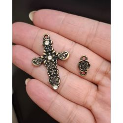CRUZ ROSINHAS PEQUENA SEM STRASS ML6096 . - 000121... - Metal Light