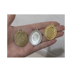 PINGENTE OVAL FACE UNICA S STRASS ML7833 . - 00001... - Metal Light