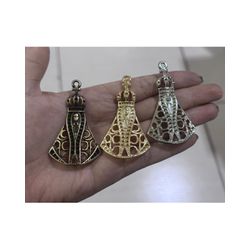 PINGENTE NOSSA SENHORA VAZADO GRANDE S STRASS ML60... - Metal Light