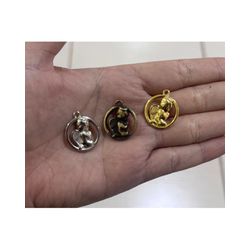 PINGENTE REDONDO ANJO DA GUARDA ML6076 . - 0001050... - Metal Light