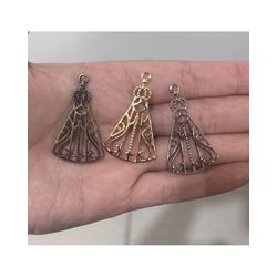 PINGENTE NOSSA SENHORA VAZADO FINO ML6061 . - 0000... - Metal Light