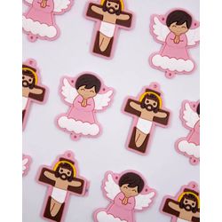 KIT CRUZ E ANJO 50X40MM EMBORRACHADO 689 . - 00068... - Metal Light