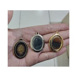 PINGENTE OVAL FACE DUPLA ML7834 . - 0000160001 - Metal Light