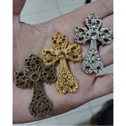 CRUZ PEQUENA LUXO SEM STRASS ML6054 . - 0000860001 - Metal Light