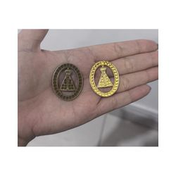 APLIQUE OVAL NOSSA SENHORA VAZADO ML6055 . - 00008... - Metal Light