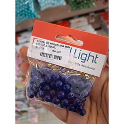 CONTAS DE PORCELANA 8MM 50G 241 . - 0002410001 - Metal Light