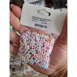 MICANGA FLOR COM LETRA 10MM 50G 380 . - 0003800001 - Metal Light