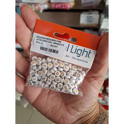 MIÇANGA REDONDA COM LETRA 8MM 30G 817 . - 00081700... - Metal Light