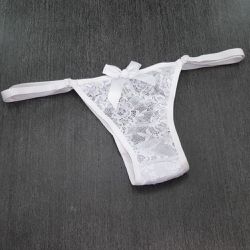*Calcinha Pom Pom (MCA0407) - Branco - 31050 - Pimenta Sexy Shop e Lingerie Sensual