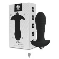 Plug Silicone Com Vibro Spiral SI (1327) - Preto -... - Pimenta Sexy Shop e Lingerie Sensual