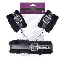 Kit Coleira e Algema em Pelúcia Acaso (16688) - Pr... - Pimenta Sexy Shop e Lingerie Sensual