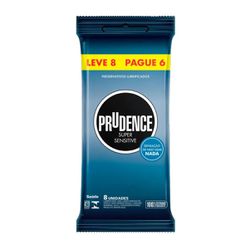 Preservativo Prudence Super Sensitive Leve 8 Pague... - Pimenta Sexy Shop e Lingerie Sensual