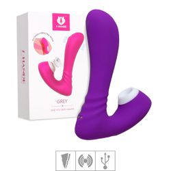 *Vibrador Com Estimulador Recarregável Grey SI (67... - Pimenta Sexy Shop e Lingerie Sensual