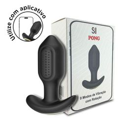 Plug de Silicone Com Vibro e Rotação Via App Pong ... - Pimenta Sexy Shop e Lingerie Sensual