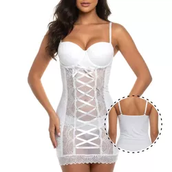 Camisola Sexy Excite (CP6948) - Branco - 40202 - Pimenta Sexy Shop e Lingerie Sensual