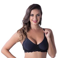 *Soutien Duanip Com Aro Sem Bojo (DU320) - Preto -... - Pimenta Sexy Shop e Lingerie Sensual