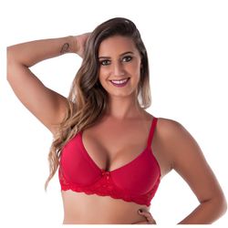 *Soutien Duanip Com Aro Sem Bojo (DU320) - Vermelh... - Pimenta Sexy Shop e Lingerie Sensual