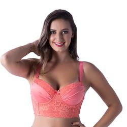 *Soutien Duanip Com Bojo (DU816) - Coral - 19637 - Pimenta Sexy Shop e Lingerie Sensual