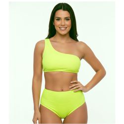 Conjunto Hot Pants Neon Ombro (FR5865) - Verde - 4... - Pimenta Sexy Shop e Lingerie Sensual
