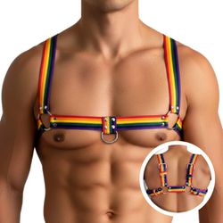 Harness Peitoral -(GS101708) - Colorido - 40606 - Pimenta Sexy Shop e Lingerie Sensual