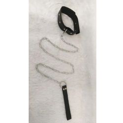 Coleira Com Guia de Corrente GS Acessórios (GS1040... - Pimenta Sexy Shop e Lingerie Sensual