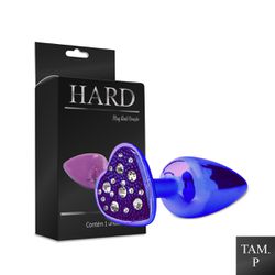 Plug de Metal Com Pedra de Coração Cravejada (HA13... - Pimenta Sexy Shop e Lingerie Sensual