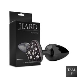 Plug de Metal Com Pedra de Coração Cravejada (HA13... - Pimenta Sexy Shop e Lingerie Sensual