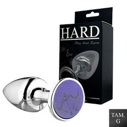 Plug Metálico G Signos Sagitário (HA164SA) - Croma... - Pimenta Sexy Shop e Lingerie Sensual