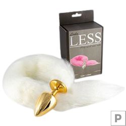 Plug de Plástico P Less Dourado Com Cauda (HA168D)... - Pimenta Sexy Shop e Lingerie Sensual
