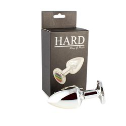 Plug Metálico G Pride Hard (HA176) - Cromado - 344... - Pimenta Sexy Shop e Lingerie Sensual