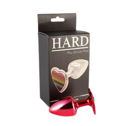 Plug Metálico Pride Coração (HA181). - Vermelho - ... - Pimenta Sexy Shop e Lingerie Sensual