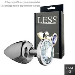 Plug de Plástico G Less Com Pedras Variadas (HA193... - Pimenta Sexy Shop e Lingerie Sensual