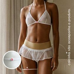 Fantasia Mini Noiva -(HB0372) - Branco - 40389 - Pimenta Sexy Shop e Lingerie Sensual
