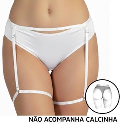 Cinta Liga Simples- (LS5123) - Branco - 39894 - Pimenta Sexy Shop e Lingerie Sensual