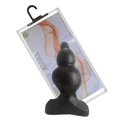 Plug Silicone 3 Esferas 11cm - (P5953) - Preto - 4... - Pimenta Sexy Shop e Lingerie Sensual