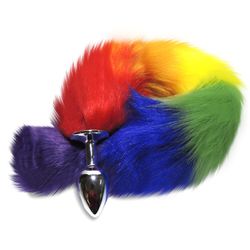 Plug Metálico P Com Cauda Colorida VP (PL016P-1706... - Pimenta Sexy Shop e Lingerie Sensual