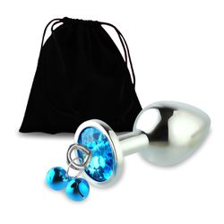 Plug Metálico Com Strass Variado e Sino VP (PL073)... - Pimenta Sexy Shop e Lingerie Sensual