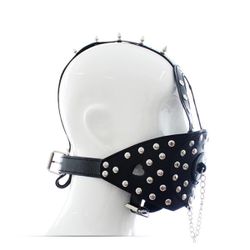 *Focinheira em Couro Sintético Com Fivelas Ajustáv... - Pimenta Sexy Shop e Lingerie Sensual