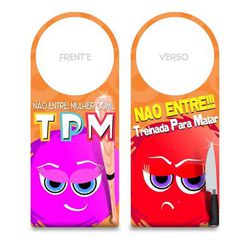 Aviso De Porta Fofuras Da Maçaneta (ST190) - Não E... - Pimenta Sexy Shop e Lingerie Sensual