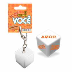 Dado Chaveiro (DC-ST265) - O Que Sinto Por Você -... - Pimenta Sexy Shop e Lingerie Sensual