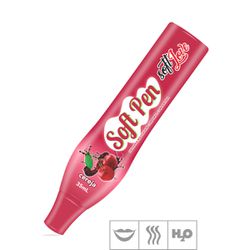 **Caneta Comestível Soft Pen 35ml (ST672) - Cereja... - Pimenta Sexy Shop e Lingerie Sensual